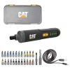CAT DX1110 3.6Volt/1.5Ah. Li-ion Akıllı Şarjlı Tornavida + 26 adet Bits Uç