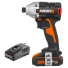Worx Wx261.9C 20Volt/2.0Ah Liıon Tek Akülü 260Nm Kömürsüz Profesyonel Darbeli Tornavida
